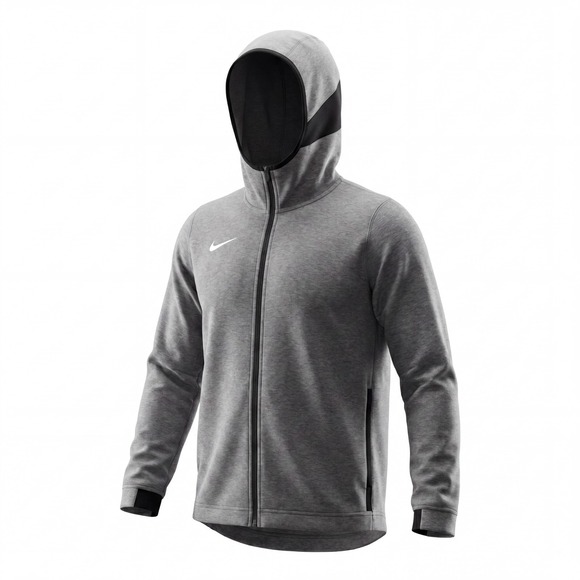 Nike Other - Nike Full-Zip Hoodie Mens Basketball 930561 Gray Black , Size L